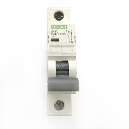 RECO AUB1 B40 40A 40 Amp MCB Circuit Breaker Type B